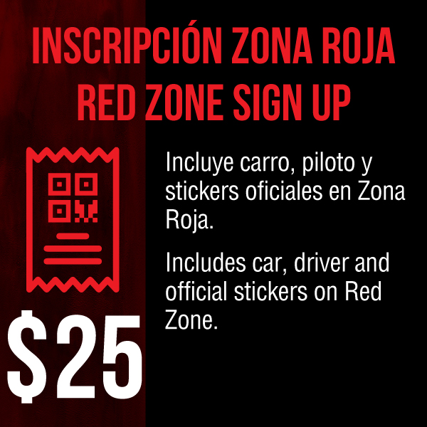 Inscripción Zona Roja (Domingo) 